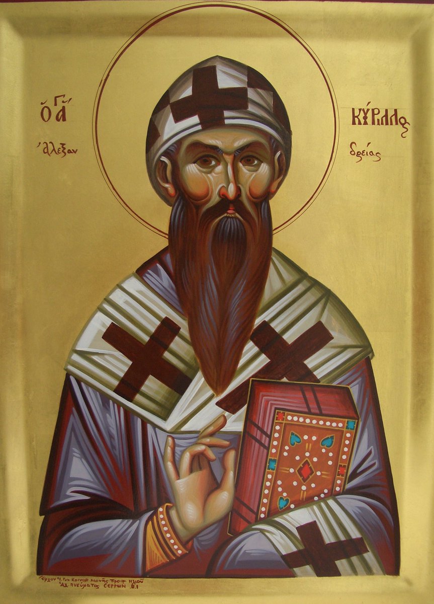 Hl. Kyrillos, Patriarch von Alexandrien